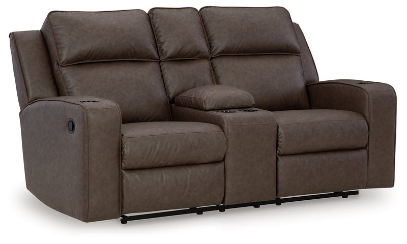 Lavenhorne Reclining Loveseat with Console - DMV FurnitureLoveseat
