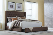 Lavernty Coffee King Upholstered Storage Bed - PCB9002B2