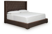 Lavernty Coffee Queen Upholstered Storage Bed - PCB9002B1