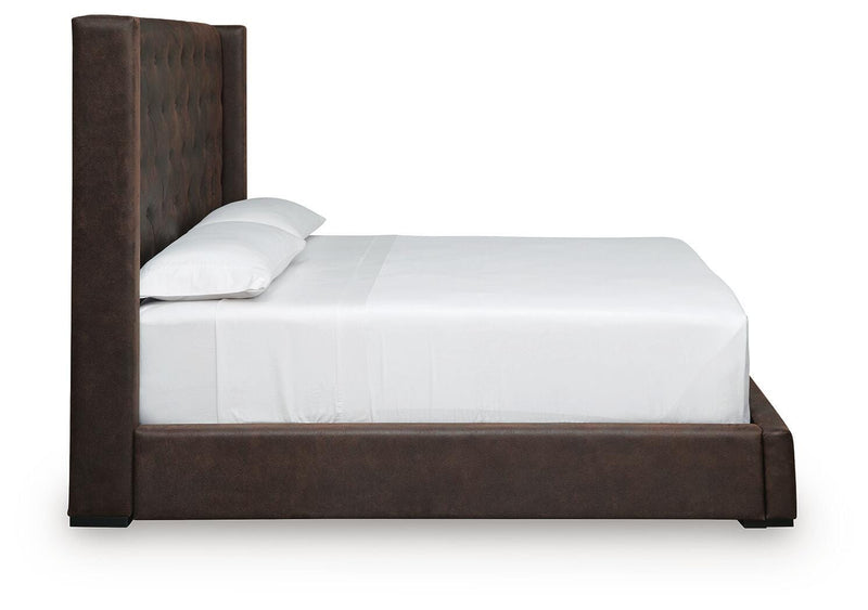 Lavernty Coffee Queen Upholstered Storage Bed - PCB9002B1