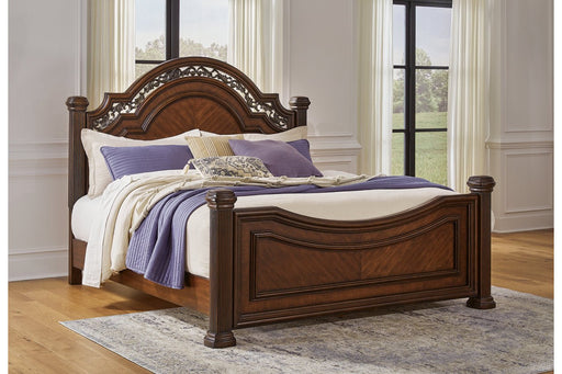 Lavinton Brown Queen Poster Bed - DMV FurnitureQueen Bed