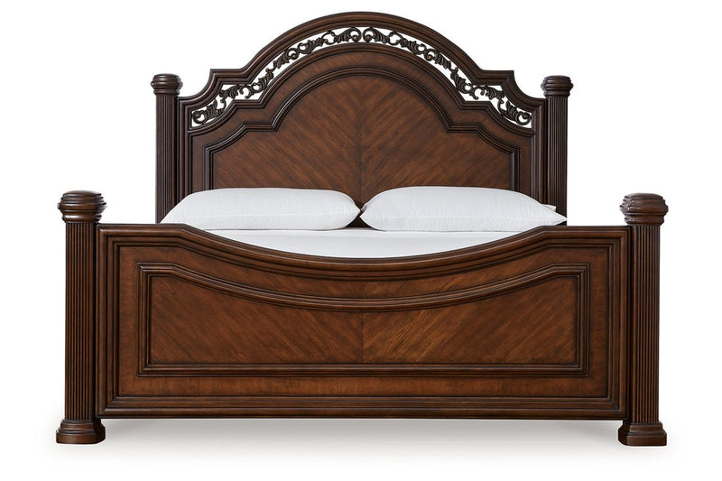 Lavinton Brown Queen Poster Bed - DMV FurnitureQueen Bed