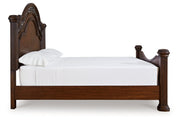 Lavinton Brown Queen Poster Bed - DMV FurnitureQueen Bed