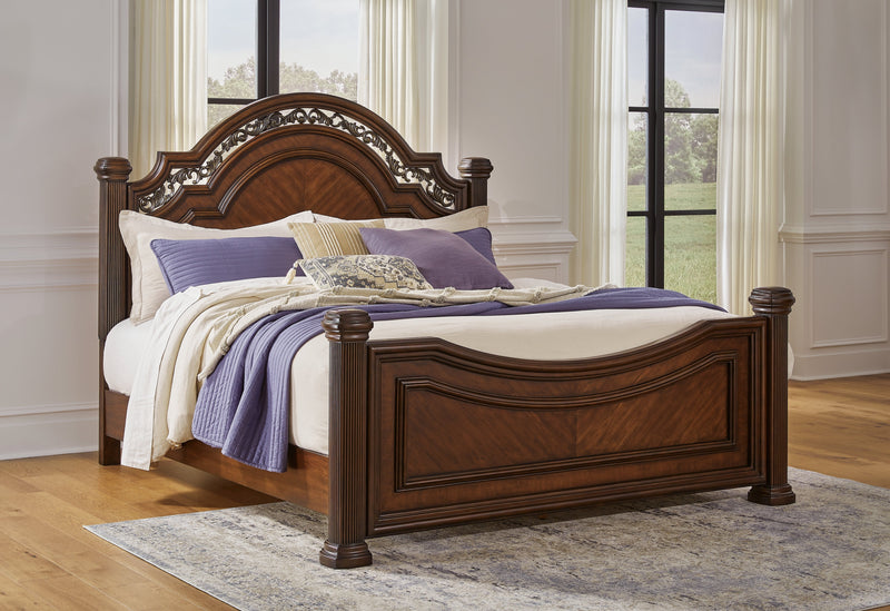 Lavinton King Panel Bed with Dresser and Nightstand in Brown - PKG019220