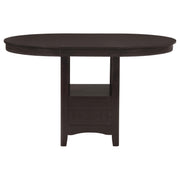 Lavon 5-piece Oval Counter Height Dining Set Espresso - 102888-S5