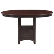 Lavon 5-piece Oval Counter Height Dining Set Light Chestnut - 105278-S5