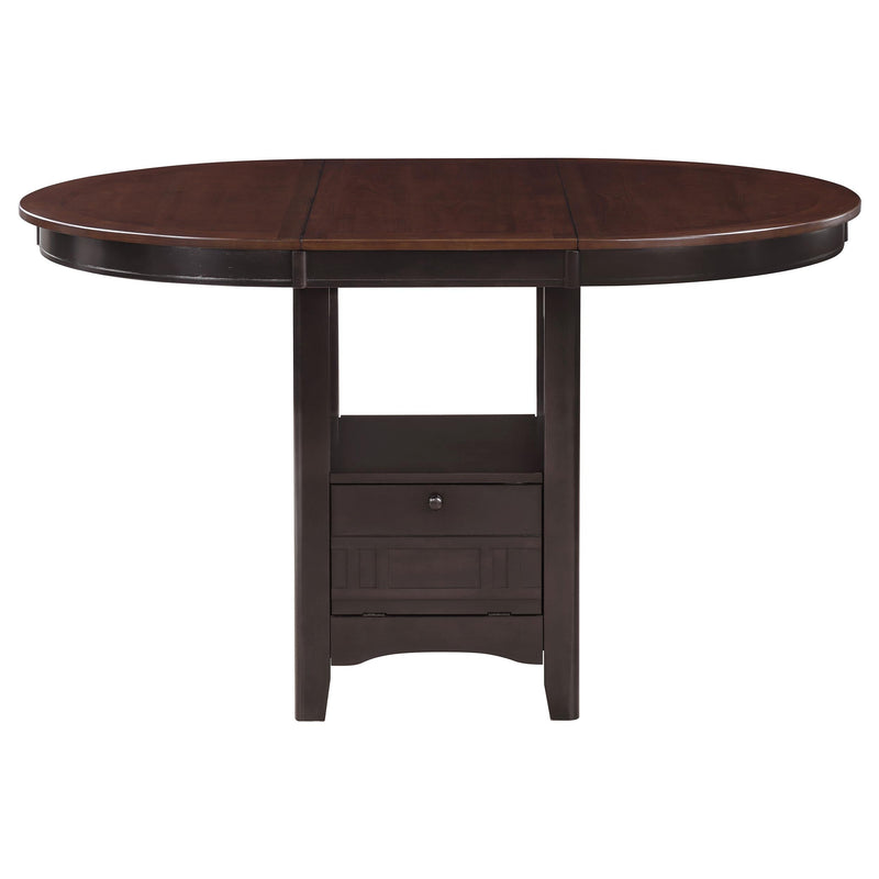 Lavon 5-piece Oval Counter Height Dining Set Light Chestnut - 105278-S5