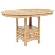 Lavon 5-piece Oval Counter Height Dining Set Light Oak - 106628-S5