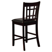 Lavon 5-piece Oval Counter Height Extension Dining Set Espresso - 102888-S5