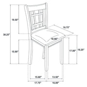 Lavon 5-piece Oval Extension Leaf Dining Set Espresso - 102671-S5
