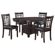 Lavon 5-piece Oval Extension Leaf Dining Set Espresso - 102671-S5