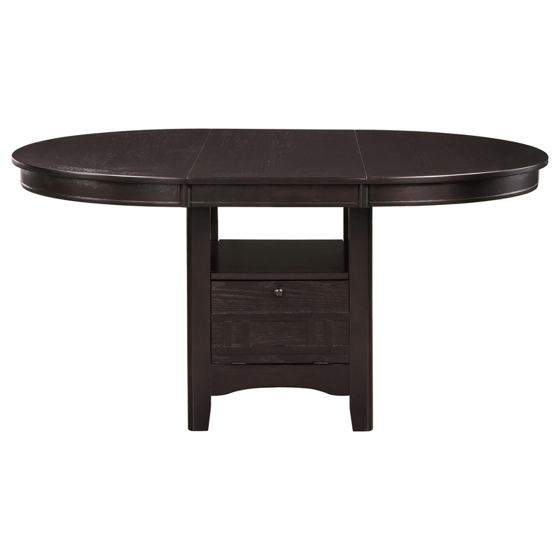 Lavon 5-piece Oval Extension Leaf Dining Set Espresso - 102671-S5