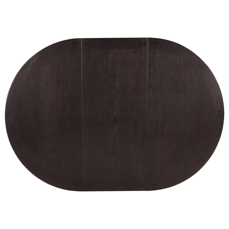 Lavon 5-piece Oval Extension Leaf Dining Set Espresso - 102671-S5