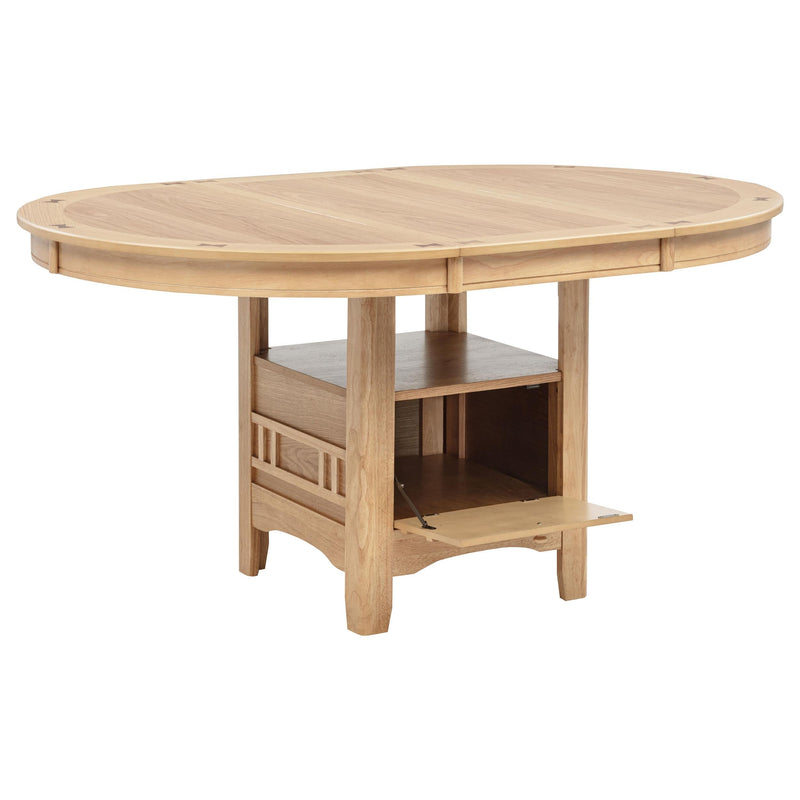 Lavon 5-piece Oval Extension Leaf Dining Set Light Oak - 106620-S5