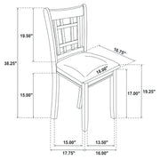 Lavon 5-piece Oval Extension Leaf Dining Set Medium Grey - 108211-S5