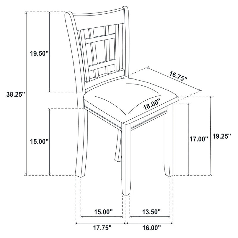 Lavon 5-piece Oval Extension Leaf Dining Set Medium Grey - 108211-S5