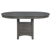 Lavon 5-piece Oval Extension Leaf Dining Set Medium Grey - 108211-S5
