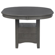 Lavon 5-piece Oval Extension Leaf Dining Set Medium Grey - 108211-S5