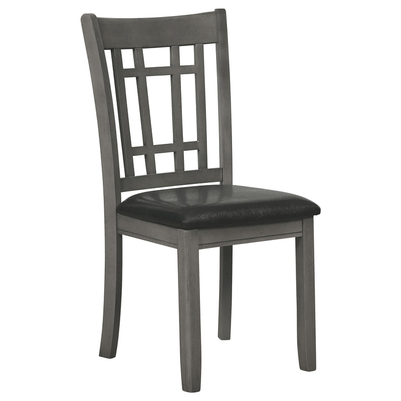 Lavon 5-piece Oval Extension Leaf Dining Set Medium Grey - 108211-S5