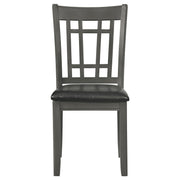 Lavon 5-piece Oval Extension Leaf Dining Set Medium Grey - 108211-S5
