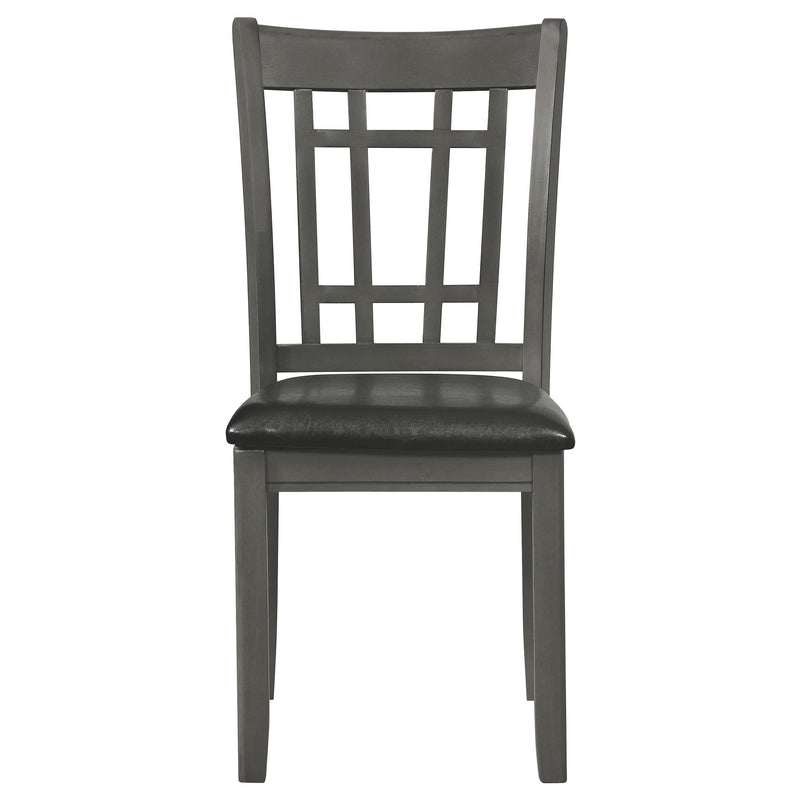 Lavon 5-piece Oval Extension Leaf Dining Set Medium Grey - 108211-S5