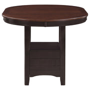 Lavon Oval 60-inch Counter Height Extension Dining Table Chestnut - 105278