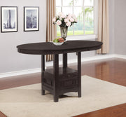 Lavon Oval 60-inch Counter Height Extension Dining Table Espresso - 102888