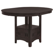 Lavon Oval 60-inch Counter Height Extension Dining Table Espresso - 102888