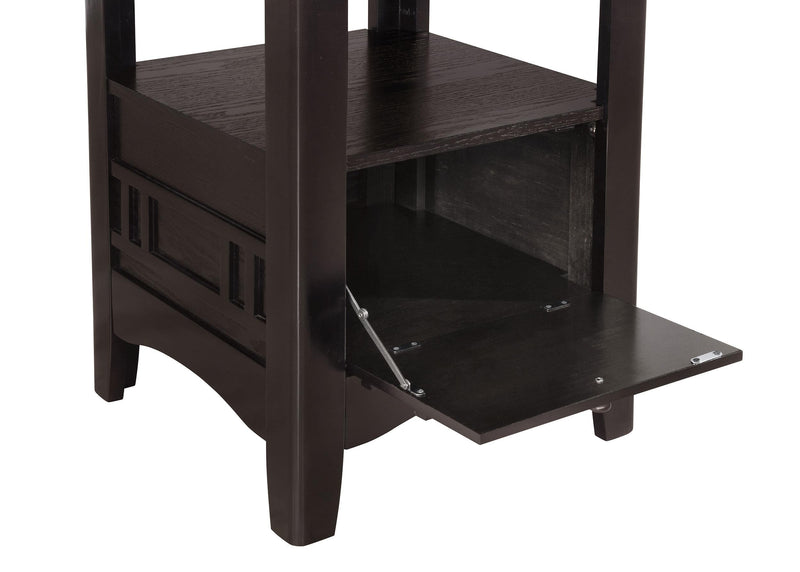 Lavon Oval 60-inch Counter Height Extension Dining Table Espresso - 102888