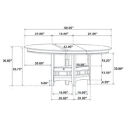 Lavon Oval 60-inch Counter Height Extension Dining Table Espresso - 102888