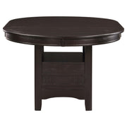 Lavon Oval 60-inch Wood Extension Leaf Dining Table Espresso - 102671