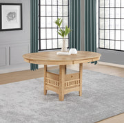 Lavon Oval 60-inch Wood Extension Leaf Dining Table Light Oak - 106620