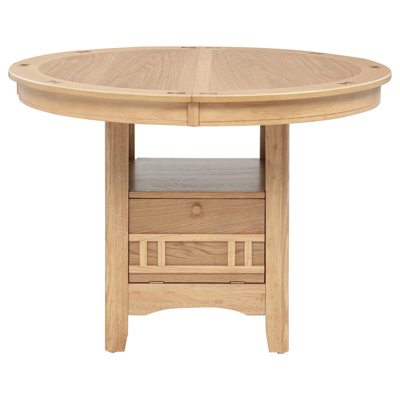 Lavon Oval 60-inch Wood Extension Leaf Dining Table Light Oak - 106620