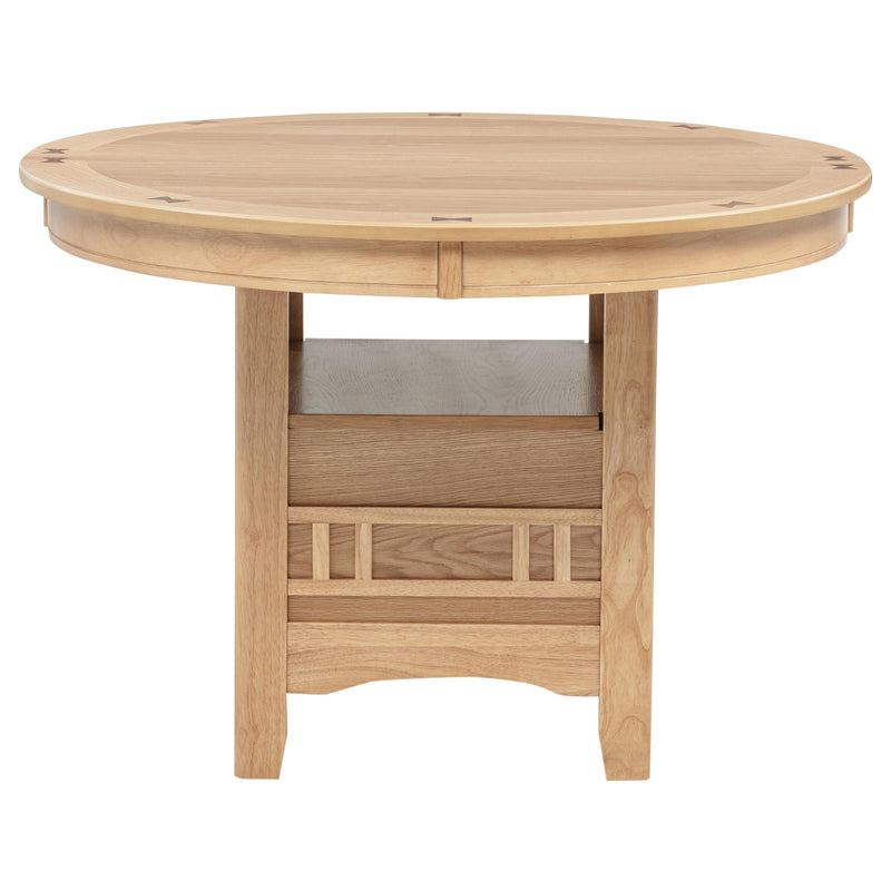 Lavon Oval 60-inch Wood Extension Leaf Dining Table Light Oak - 106620