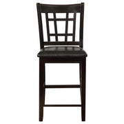 Lavon Wood Counter Height Dining Chair Black and Espresso (Set of 2) - 102889