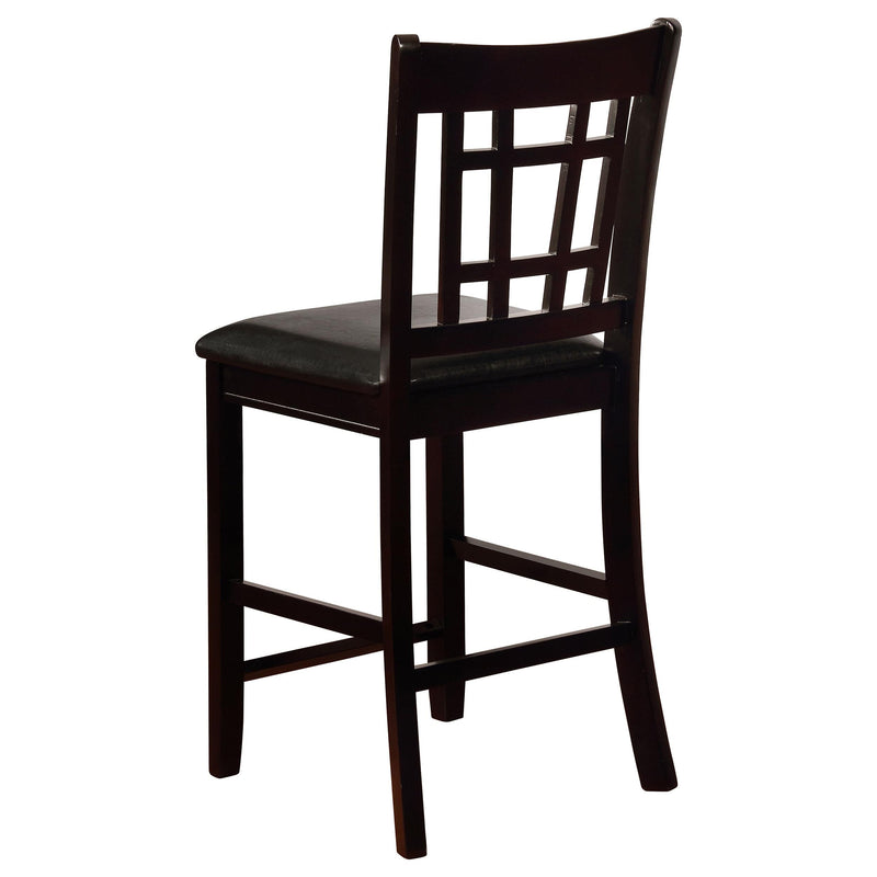 Lavon Wood Counter Height Dining Chair Black and Espresso (Set of 2) - 102889