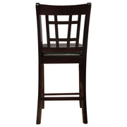 Lavon Wood Counter Height Dining Chair Black and Espresso (Set of 2) - 102889