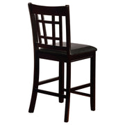 Lavon Wood Counter Height Dining Chair Black and Espresso (Set of 2) - 102889