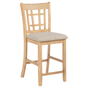 Lavon Wood Counter Height Dining Chair Linen and Light Oak (Set of 2) - 106629