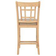 Lavon Wood Counter Height Dining Chair Linen and Light Oak (Set of 2) - 106629