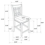 Lavon Wood Counter Height Dining Chair Tan and Espresso (Set of 2) - 105279