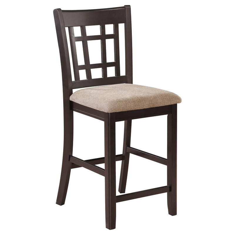 Lavon Wood Counter Height Dining Chair Tan and Espresso (Set of 2) - 105279