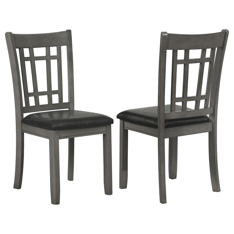 Lavon Wood Dining Side Chair Black and  Medium Grey (Set of 2) - 108212