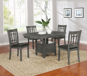 Lavon Wood Dining Side Chair Black and  Medium Grey (Set of 2) - 108212