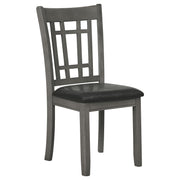 Lavon Wood Dining Side Chair Black and  Medium Grey (Set of 2) - 108212
