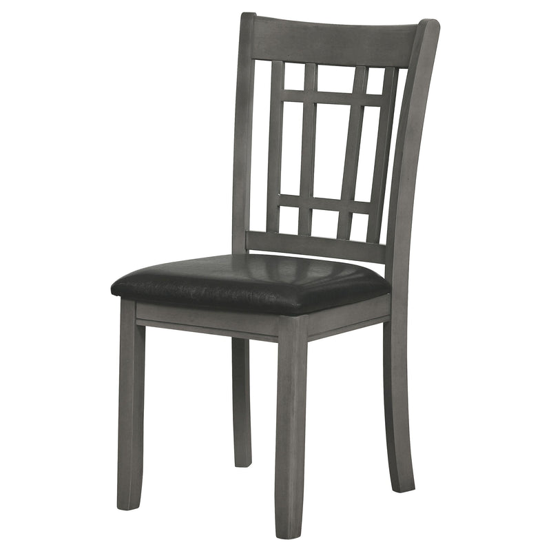 Lavon Wood Dining Side Chair Black and  Medium Grey (Set of 2) - 108212