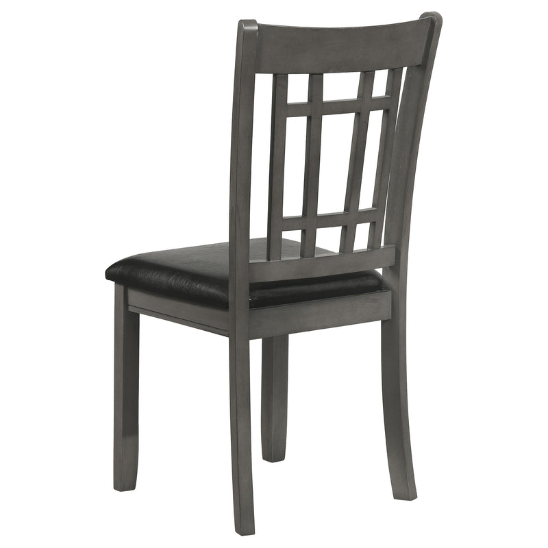 Lavon Wood Dining Side Chair Black and  Medium Grey (Set of 2) - 108212