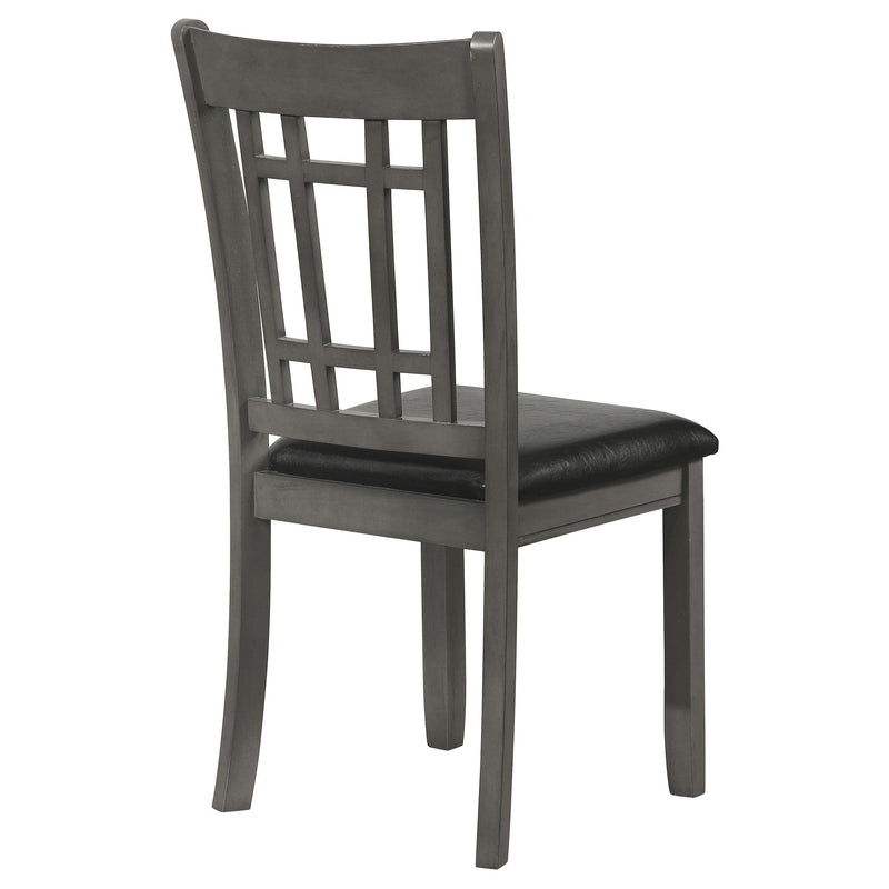 Lavon Wood Dining Side Chair Black and  Medium Grey (Set of 2) - 108212
