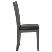 Lavon Wood Dining Side Chair Black and  Medium Grey (Set of 2) - 108212