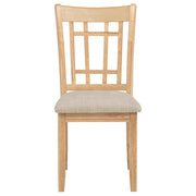Lavon Wood Dining Side Chair Linen and Light Oak (Set of 2) - 106622